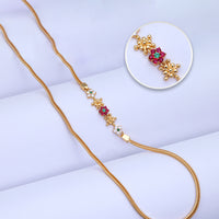 Gold Plated Mugappu for Bridal Looks