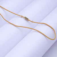 Gold Plated Mugappu for Chain Styling