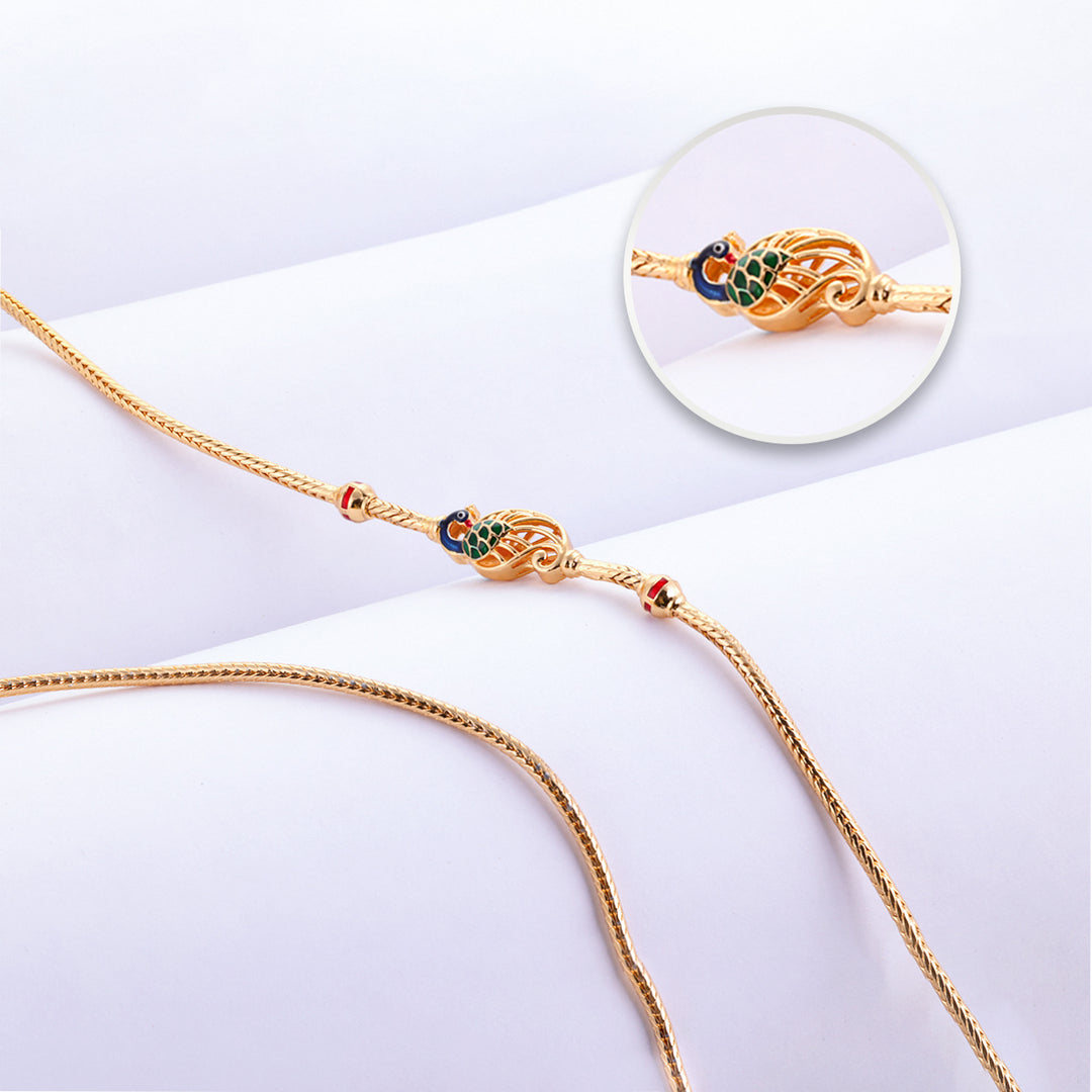 Gold Plated Mugappu for Ethnic Wear