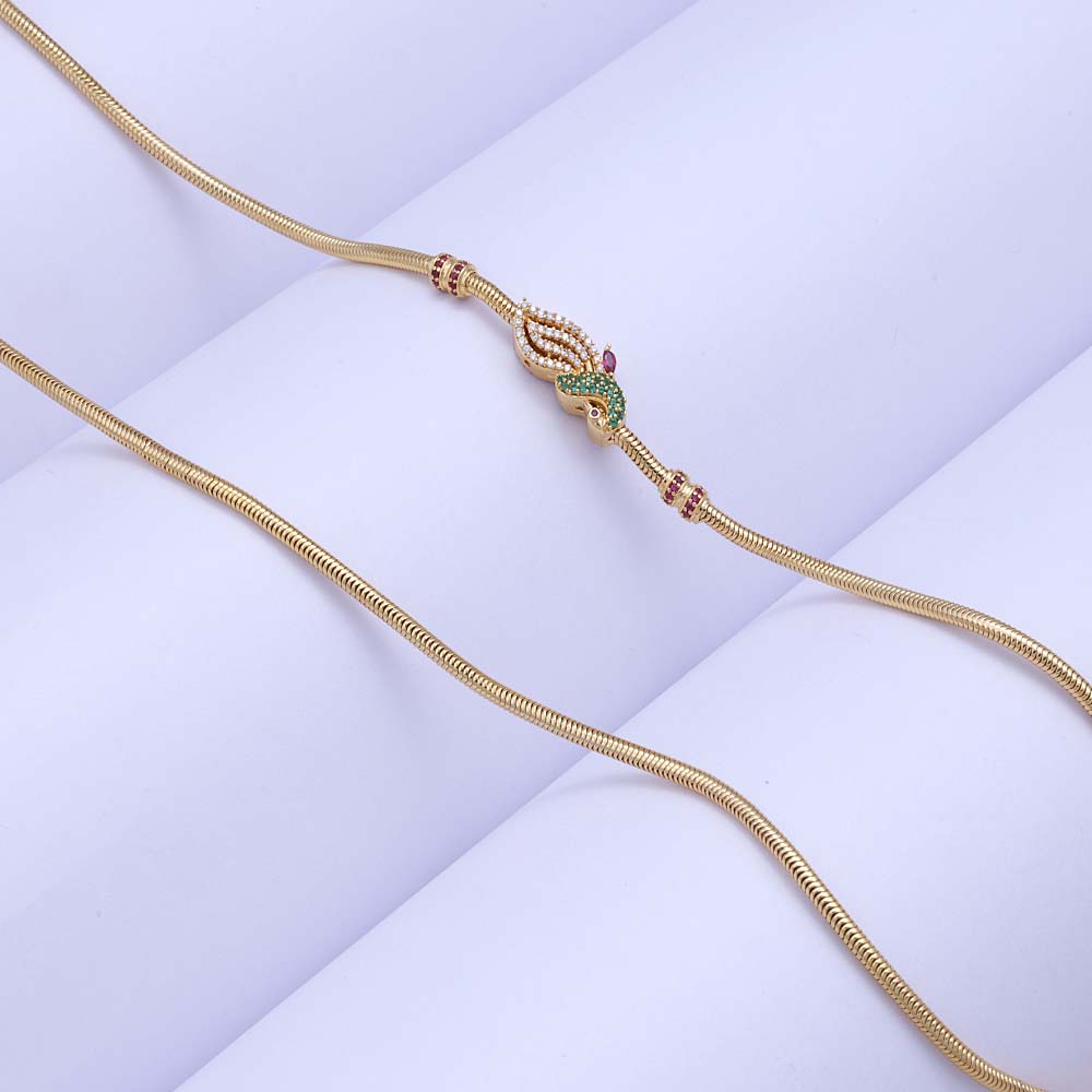 Gold Plated Mugappu for Girls