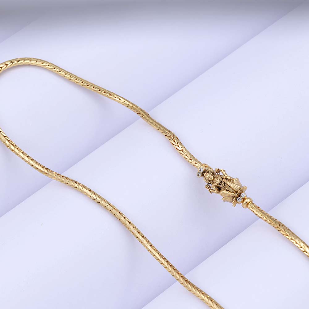 Gold Plated Mugappu for Girls Wear
