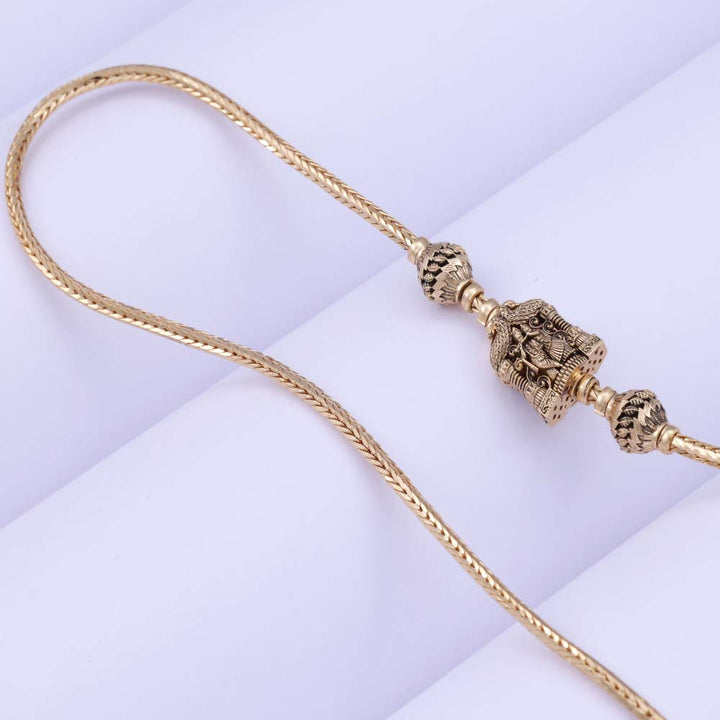Gold Plated Mugappu for Ladies 92.5 Silver