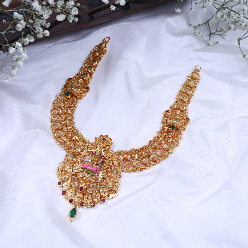 Gold Plated Necklace at Chaneira Jewels Collection
