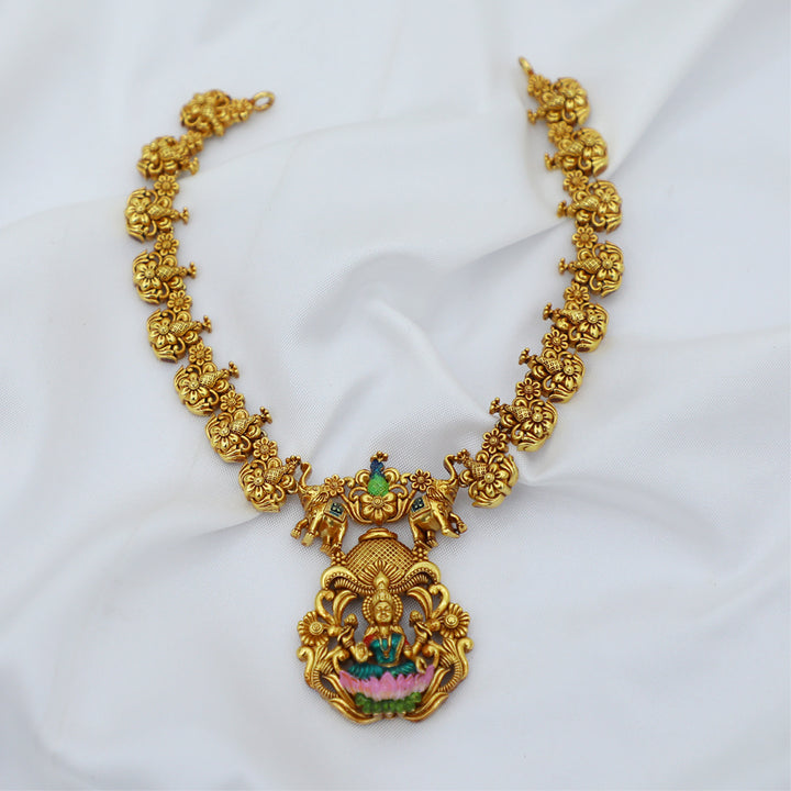 Gold Plated Paper Casting CZ Stone Necklace Designs| Functional Wear