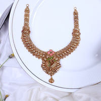 Gold Plated Paper Casting Necklace | Chaneira Jewels Women
