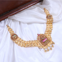 Gold Plated Paper Casting Necklace Designs Collection
