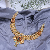 Gold Plated Paper Casting Necklace for Bridal
