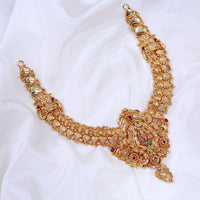 Gold Plated Paper Casting Necklace for Traditional Gifting Women

