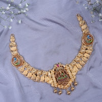 Gold Plated Paper Casting Necklace with Premium Finish
