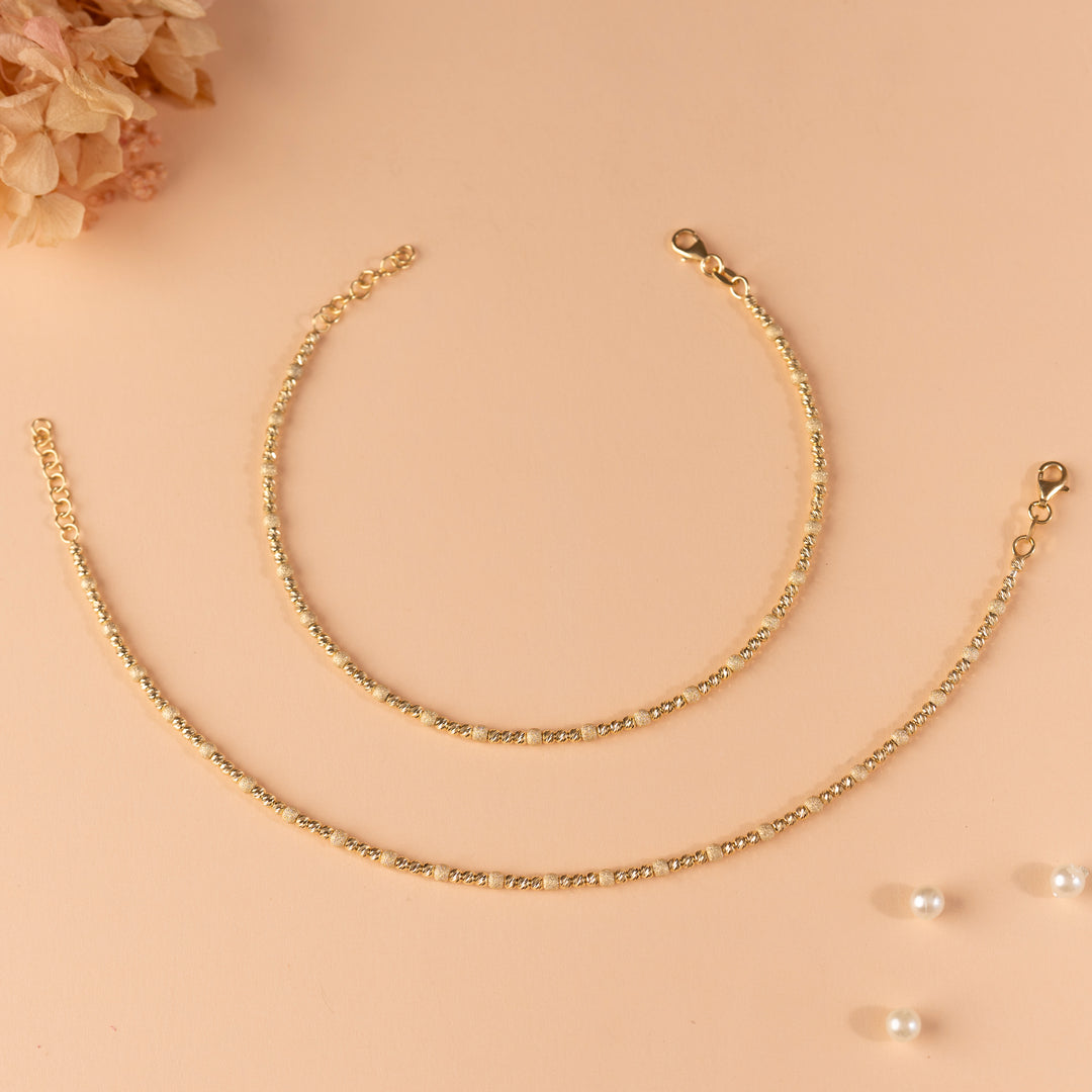 Gold Plated Silver Anklets | Bridal &amp; Daily Styles
