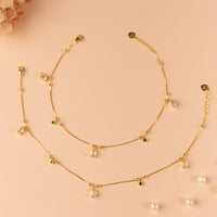 Gold Plated Silver Anklets | Classic Indian Anklets