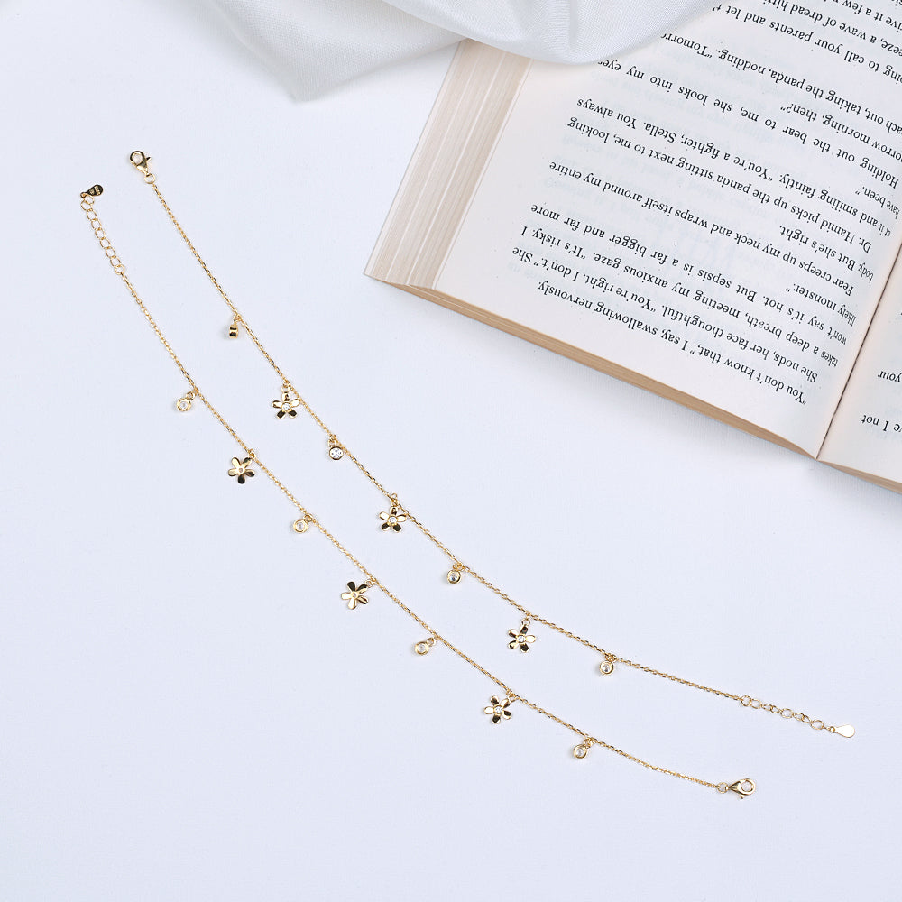 Gold Plated Silver Anklets | Elegant Anklet Designs