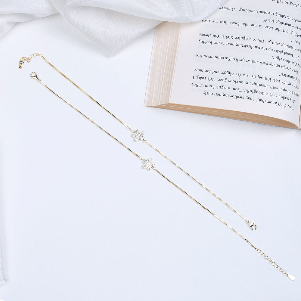 Gold Plated Silver Anklets | Genuine 925 Silver