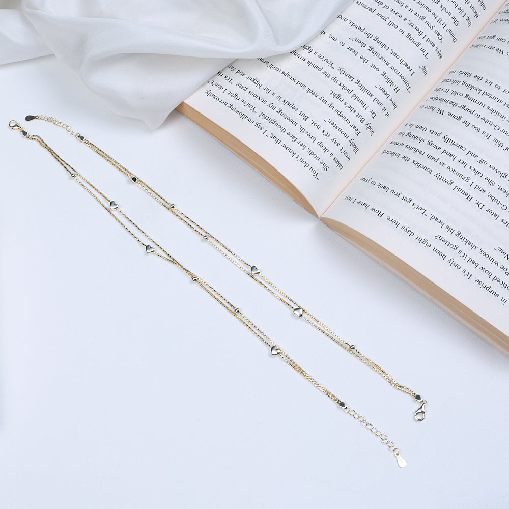 Gold Plated Silver Anklets | Handcrafted Silver Jewellery