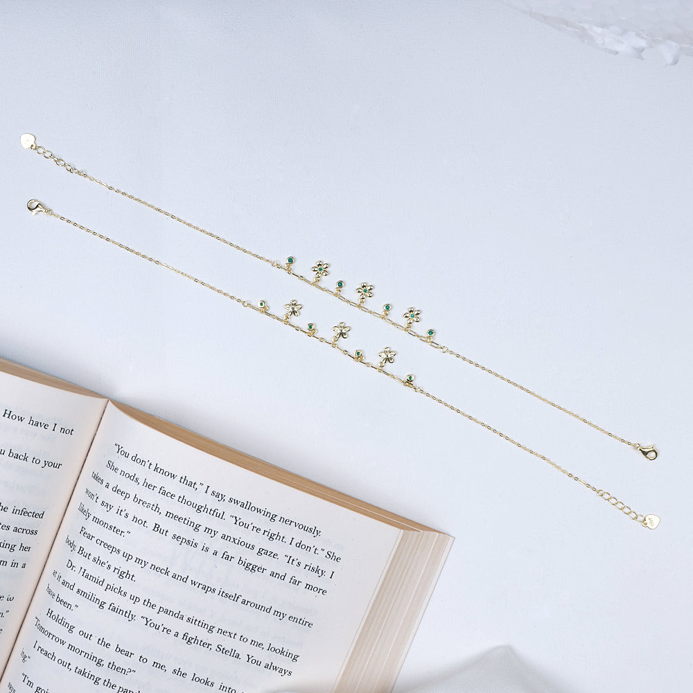 Gold Plated Silver Anklets | Stylish Payal Designs