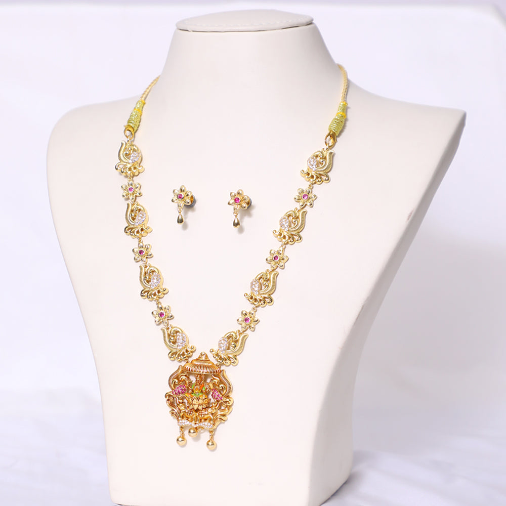 Gold Tone Gold Plated Paper Casting Necklace Designs
