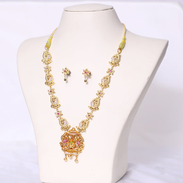 Gold Tone Gold Plated Paper Casting Necklace Designs
