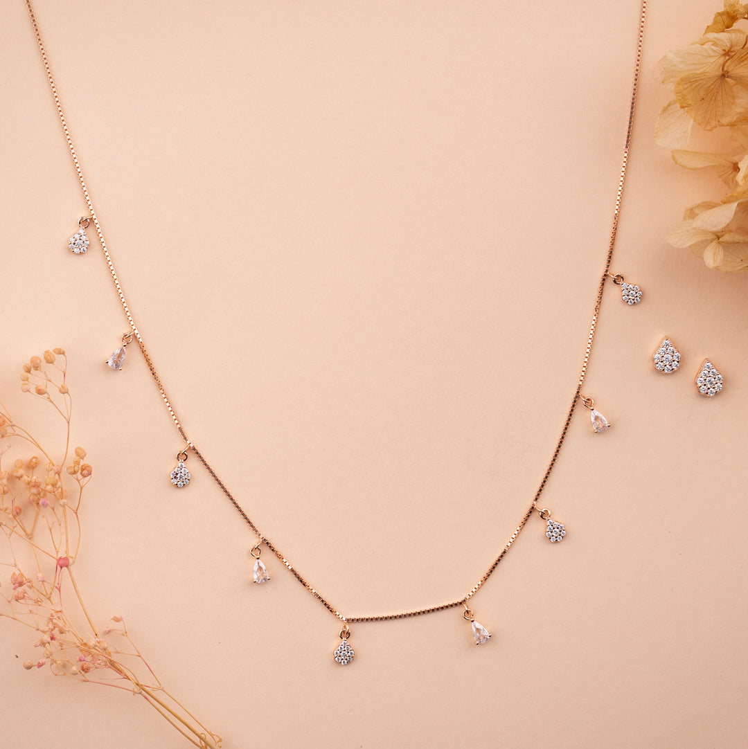Hallmarked Silver Rose Gold Chain for Daily Wear