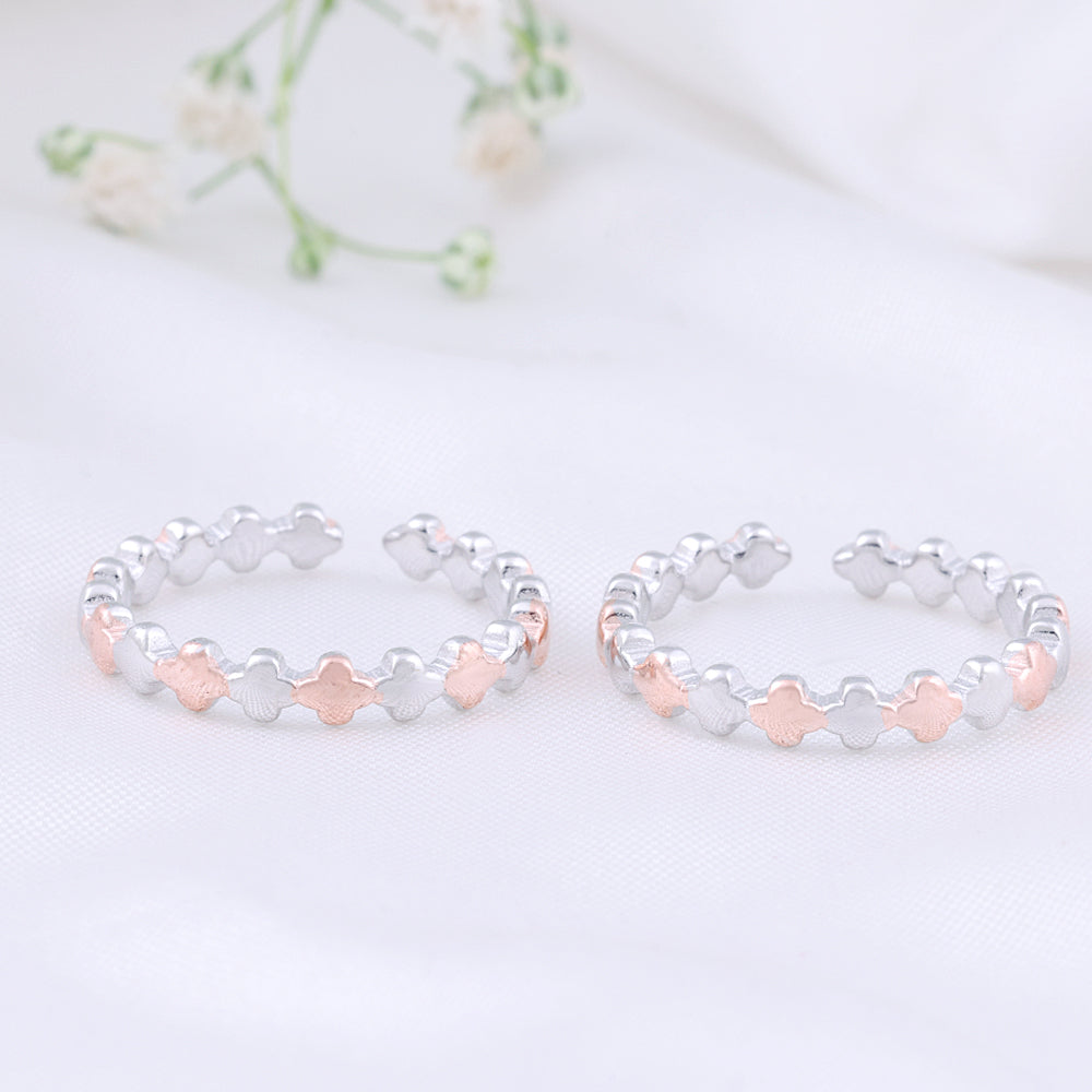 Indian Two Tone Toe Ring for Women/Modern
