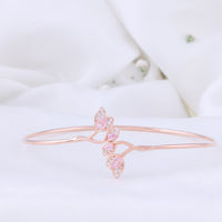 Lightweight CZ Rose Gold Kada | Chaneira Jewels| Styles