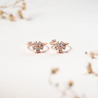 Lightweight CZ Rose Gold Toe Ring
