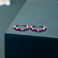 Lightweight CZ Stone Silver Toe Ring for Women
