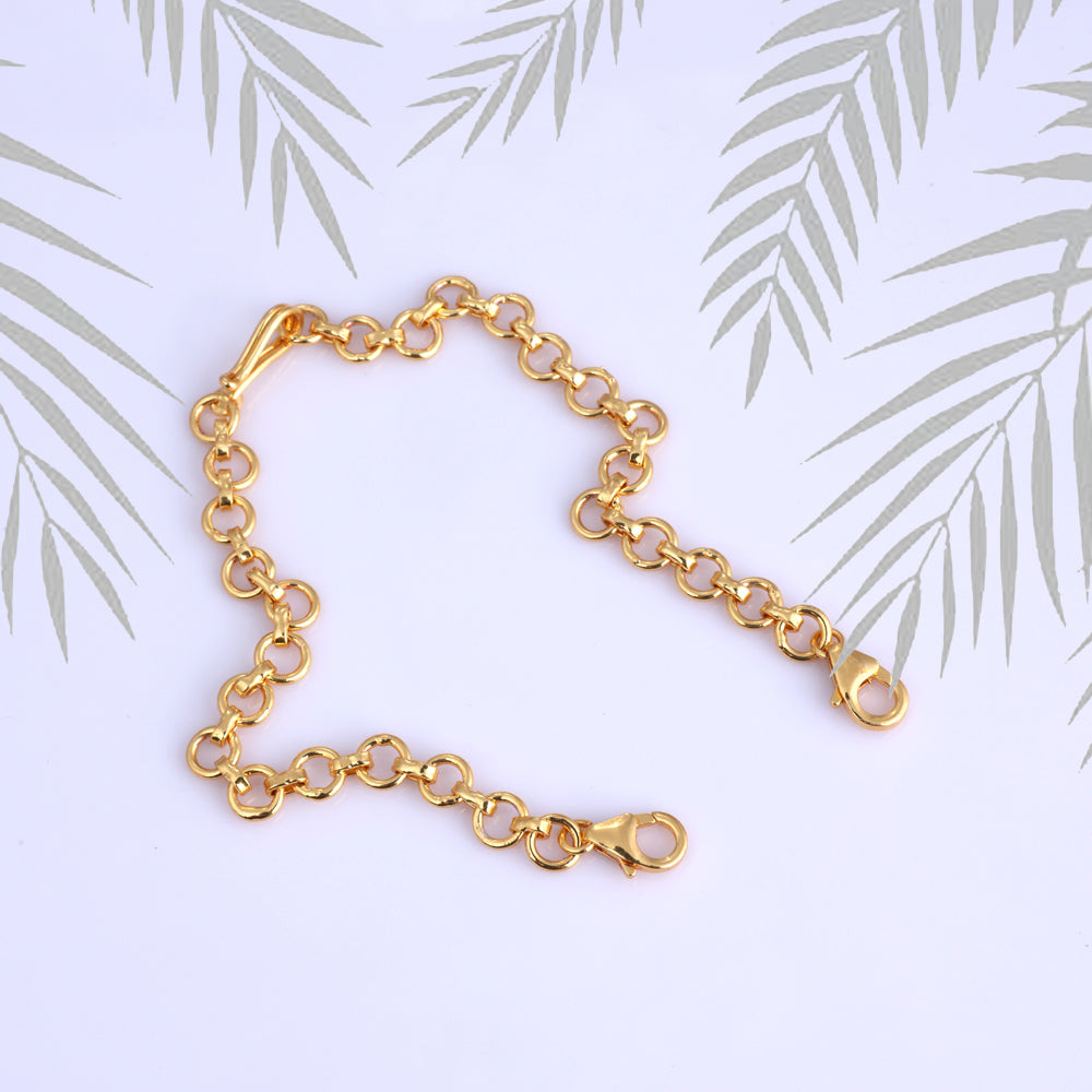 Lightweight Silver Gold Plated Back Chain | Chaneira Jewels