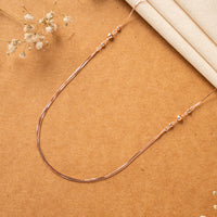 Lightweight Silver Rose Gold Chain | Chaneira Jewels

