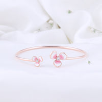 Luxury Enamel Rose Gold Kada | Elegant Kada for Women| Classic