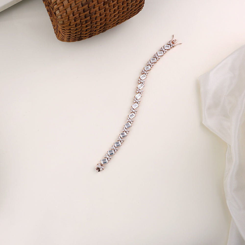 Luxury Rose Gold Plated Finish Bracelet| Classic