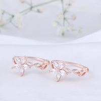 Minimal CZ Silver Rose Gold Toe Ring | Chaneira Jewels