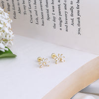 Minimalist Gold Plated Gold Plated Second Stud for Women