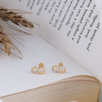 Minimalist Gold Plated Second Stud Gift Jewellery