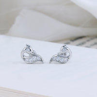 Minimalist Silver Silver Second Stud for Women