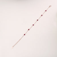 Modern 92.5 Silver With Rose Gold Plating Bracelet