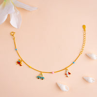Modern Baby Gold plated  Charms Bracelet
