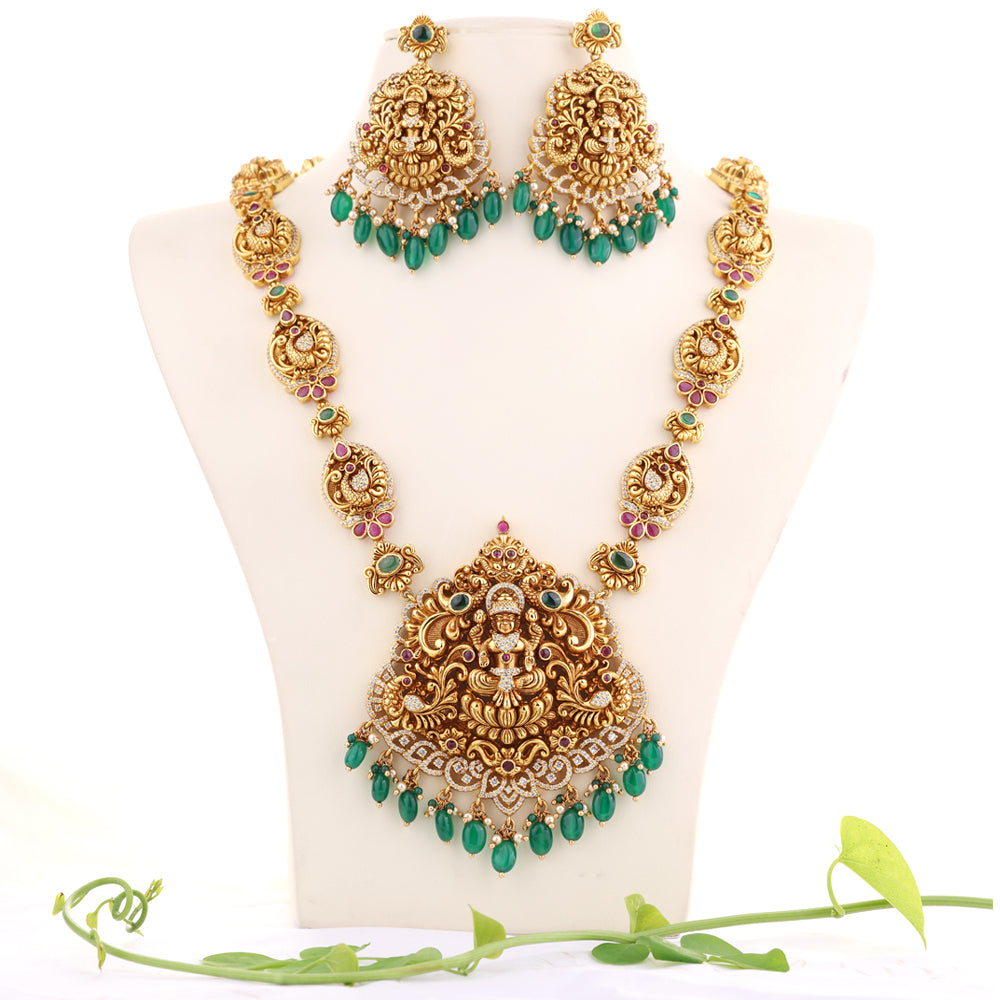 Nagas Gold Plated Haram Set Style