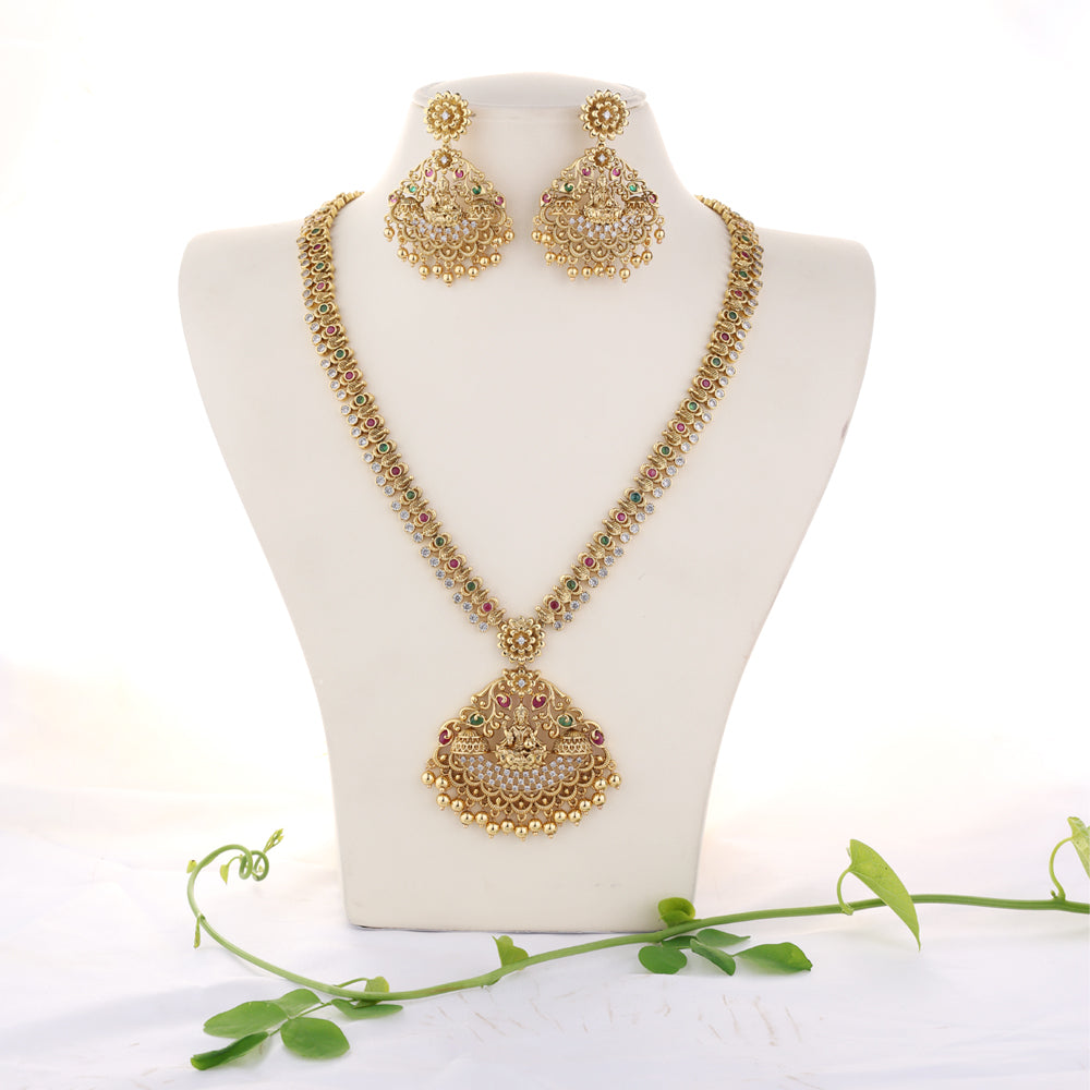 Nagas Gold Plated Haram for Wedding