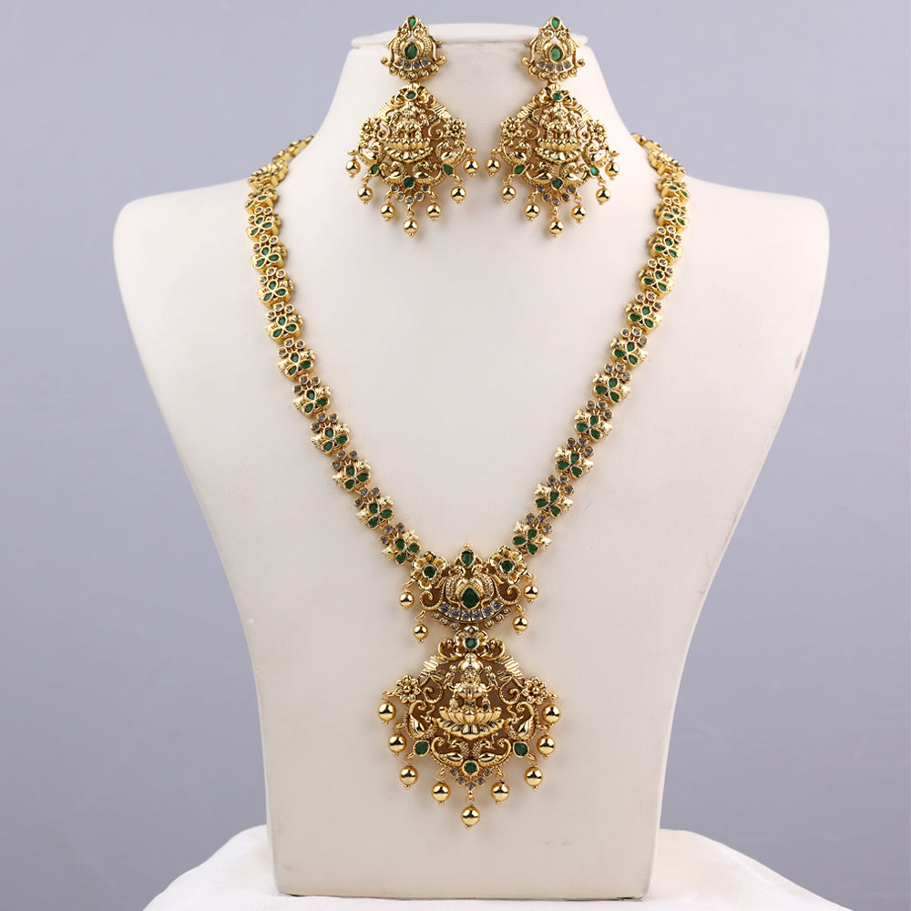 Nagas Gold Plated Haram for Women