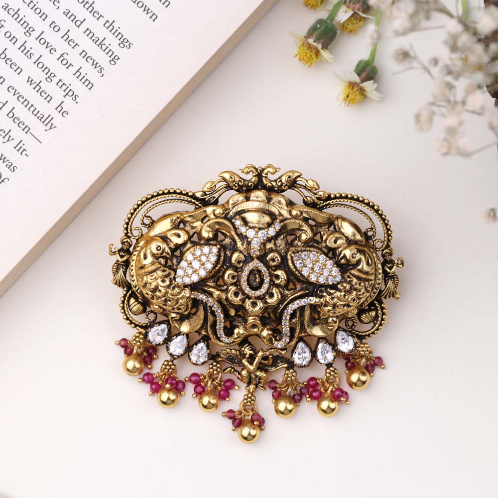 Nagas Pendant | 92.5 Silver Stone Pendant by Chaneira Jewels
