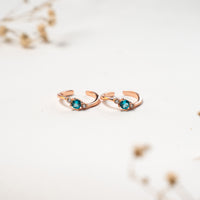 New Design Elegant CZ Rose Gold Toe Ring Design
