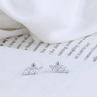 Office Wear Silver Second Stud Earrings Online