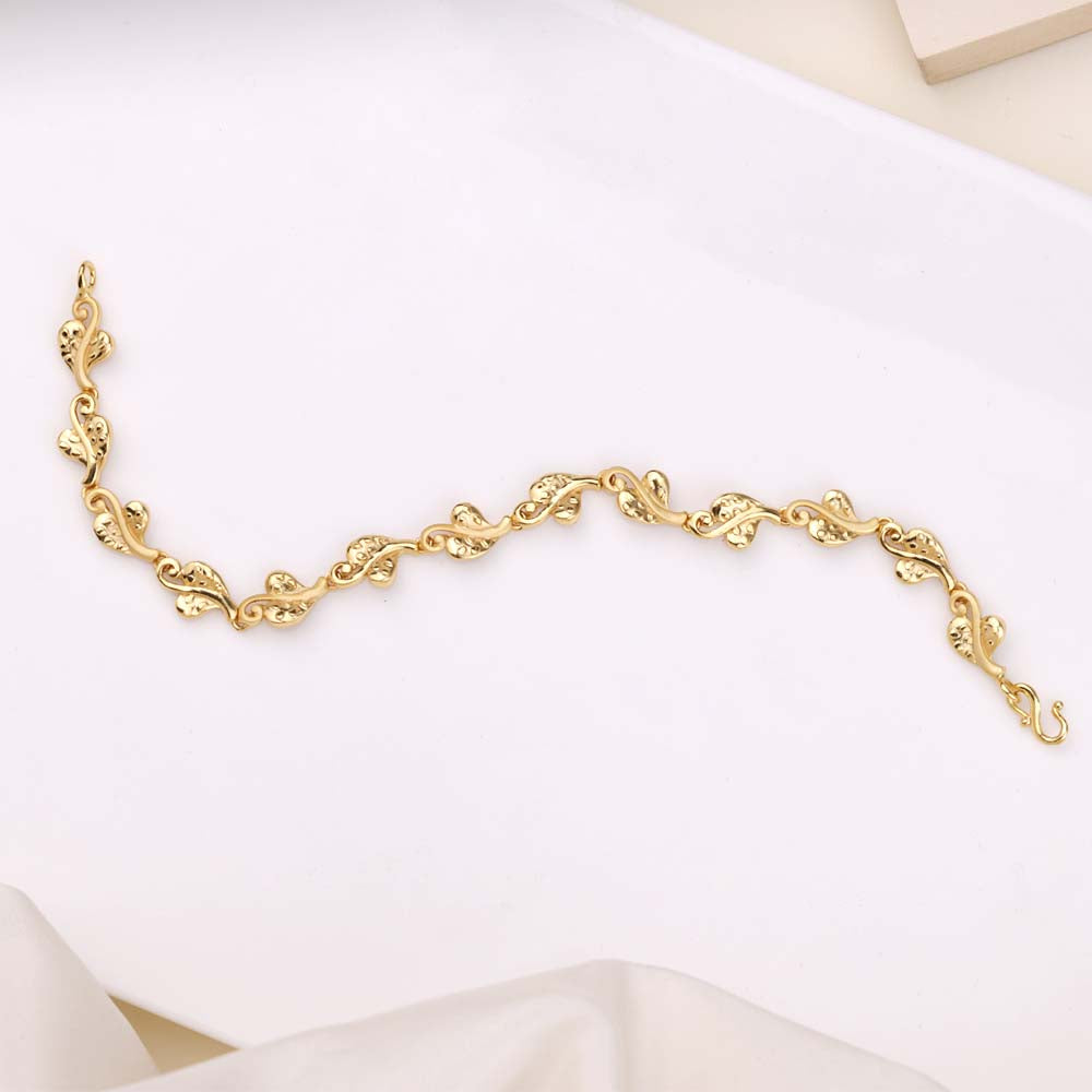 Plain Gold Plated Bracelet | Chaneira Jewels| Festival Wear