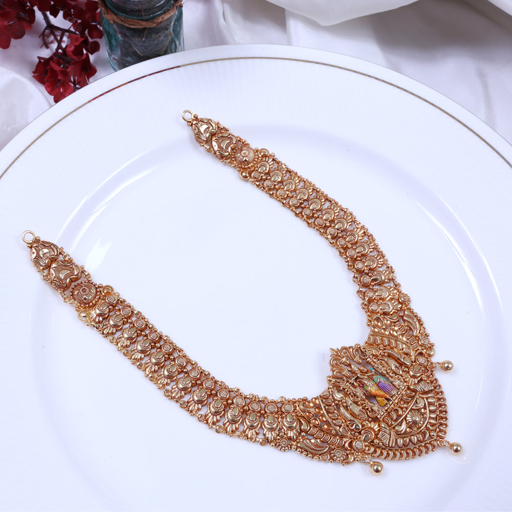 Premium Gold Plated Paper Casting Haram Design | Coimbatore