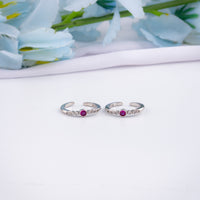 Premium Silver CZ Toe Ring | Chaneira Jewels