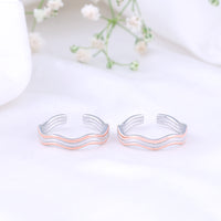 Premium Two Tone Toe Ring for Women/Modern
