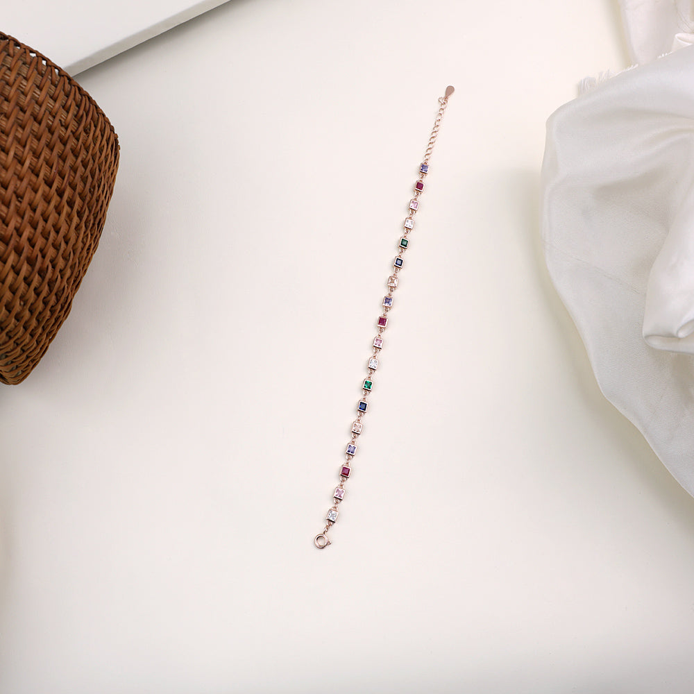 Rose Gold CZ Bracelet | Chaneira Jewels | Statement