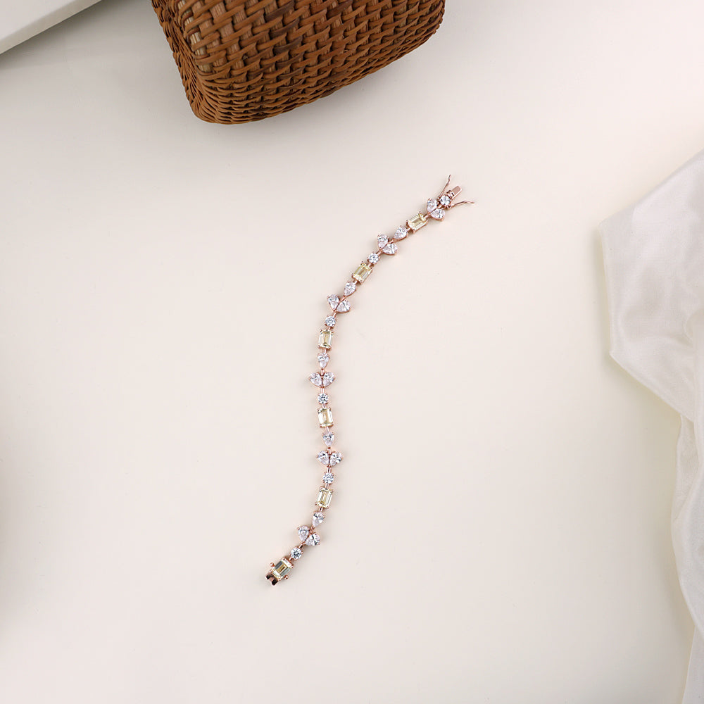 Rose Gold CZ Bracelet Coimbatore Chennai| Party Wear