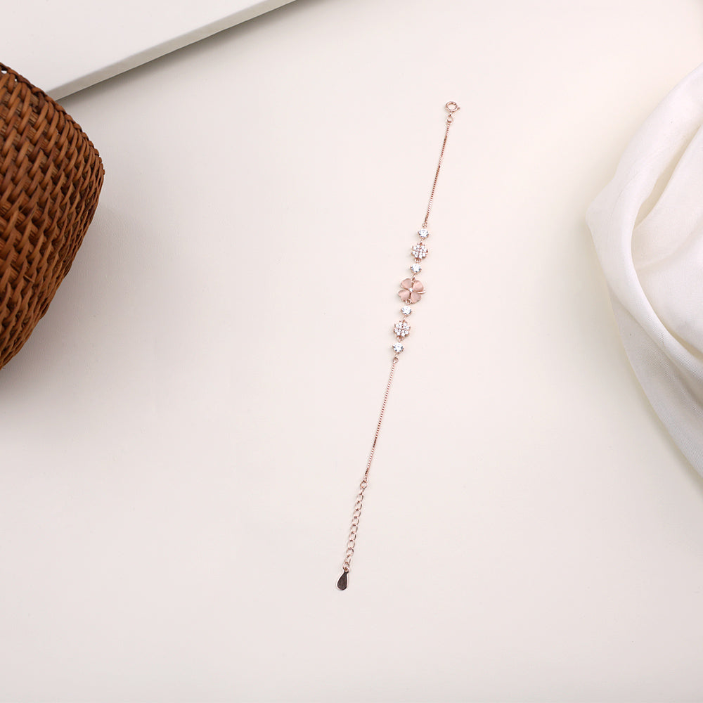 Rose Gold CZ Bracelet | Premium Jewellery| Office Wear