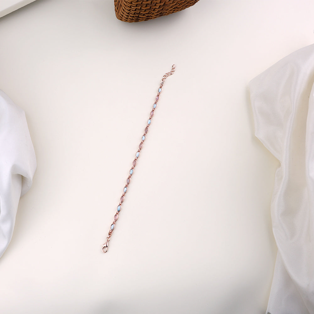 Rose Gold CZ Bracelet for Women | Festival Wear